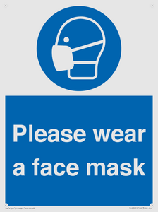 Please wear a face mask